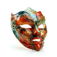 Carnival mask isolated on white background  clipping path included. photo