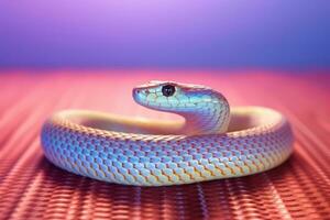 Very cute Con Snake in nature, national geography, Wide life animals. AI Generated. photo