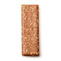 Single Protein Bar top view isolated on white background photo