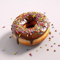 Delicious Donuts with Sprinkles on top tasty Dessert Sweets photo