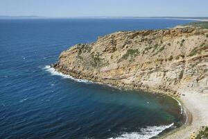 Beautiful coastal landscape in Portugal south of Lisbon photo