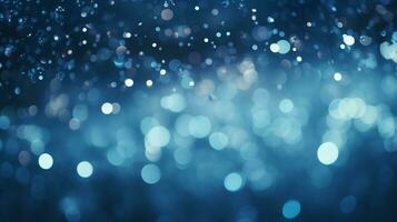 blue abstract background bokeh, AI generated photo