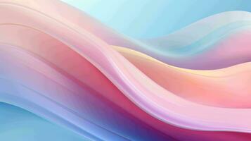 abstract wave gradient liquid background, evoking a sense of calm and serenity with its soft, pastel tones, AI generated photo