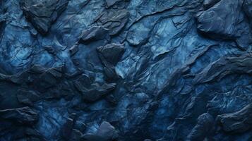 A unique blue abstract lava stone texture background, AI generated photo