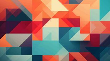 a colorful background with triangles on it, in the style of bold lines, AI generated photo