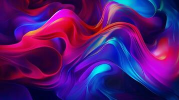 captivating modern mesmerizing neon fluid abstract background, AI generated photo