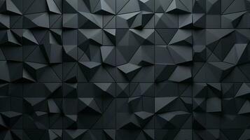triangular pattern black background, AI generated photo