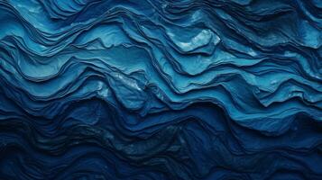 Abstract blue texture modern lava Stone background, AI generated photo