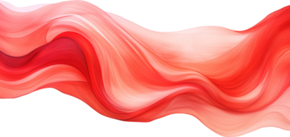 rot Welle Aquarell Illustration. ai generiert png