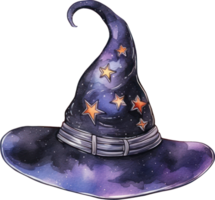 Witch hat watercolor illustration . AI Generated png