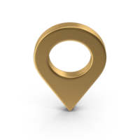 3D Map Pointer, Location Map Icon, Gold Texture, Gold location pin or navigation, Web location point, pointer, Gold Pointer Icon, Location symbol. Gps, travel, navigation, place position 3D Render png