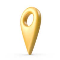 3D Map Pointer, Location Map Icon, Gold Texture, Gold location pin or navigation, Web location point, pointer, Gold Pointer Icon, Location symbol. Gps, travel, navigation, place position 3D Render png