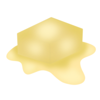 Melted butter on food png