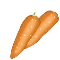 2 Fresco zanahorias png