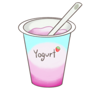 fresa yogur sabor png