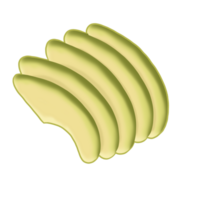 avocado plakjes voor garneer png