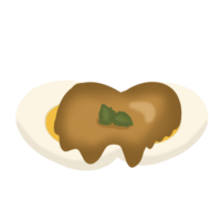 des œufs avec Tamarin sauce png