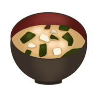 Seaweed Miso soup png