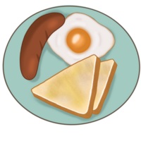 American breakfast dish png