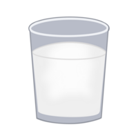 A glass of milk png