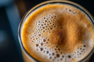 Close-up Nitro cold brew, Coffee. AI Generated. photo