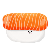 Beautiful hand drawn sushi png