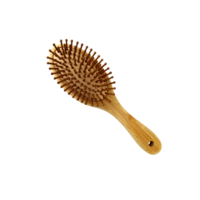 en bois brosse à cheveux isolé objet bambou Matériel respectueux de la nature Naturel concept, personnel femme beauté accessoire, doux concentrer coupure chemin png