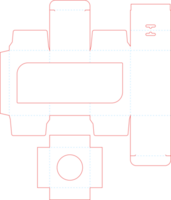 förpackning dö skära vikta png