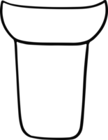 glass handritad png