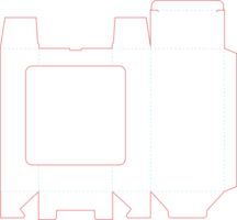 förpackning dö skära vikta png