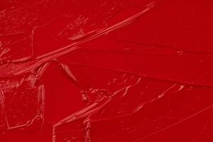 abstract red acrylic paint texture background photo