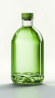 jalea verde, 3d representación, sólido color botella. ai generativo foto