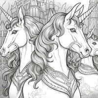 Unicorn Coloring Page photo