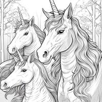 Unicorn Coloring Page photo