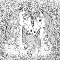 Unicorn Coloring Page photo