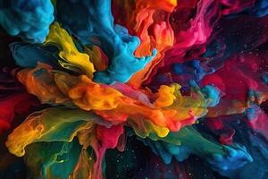 High quality bright colorful clouds abstract background. . photo