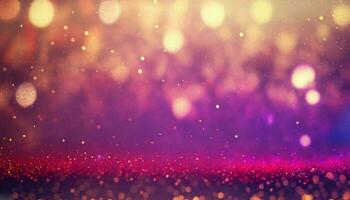 AI Generated, Abstract bokeh background. Festive background with bokeh defocused lights and stars photo