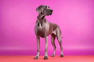 Cute Great Dane in nature, national geography, Wide life animals. AI Generated. photo
