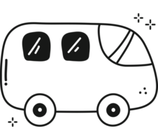 hand drawn bus png