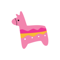 rosado caballo dibujos animados elemento png