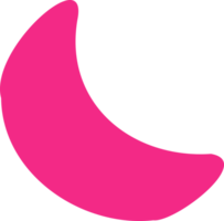 simple moon shape element png