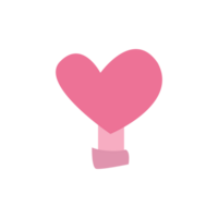 pink heart lamp cartoon png