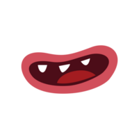 sourire bouche dessin animé élément png