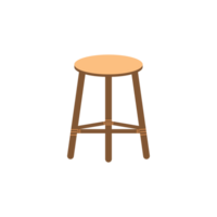 houten stoel tekenfilm element png