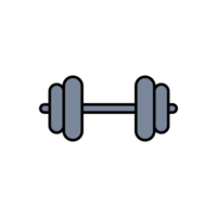 simple dumbbell icon isolated png