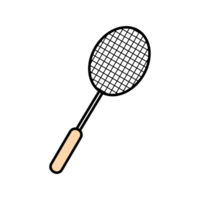 badminton raquette élément png
