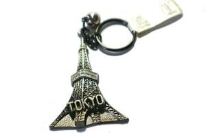 Isolated white from a Tokyo tower key chain with Tokyo writing photo