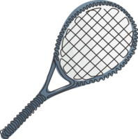 Continuous one line drawing tennis racket, tennis gear for game. Tennis court sport. Tennis as sport, hobby, classes. Outdoor activity. Swirl curl style. Single line design graphic illustration png