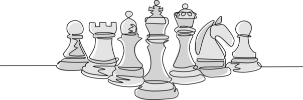 King and soldier chess pieces on transparent background