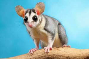Very cute Sugar Glider in nature, national geography, Wide life animals. AI Generated. photo